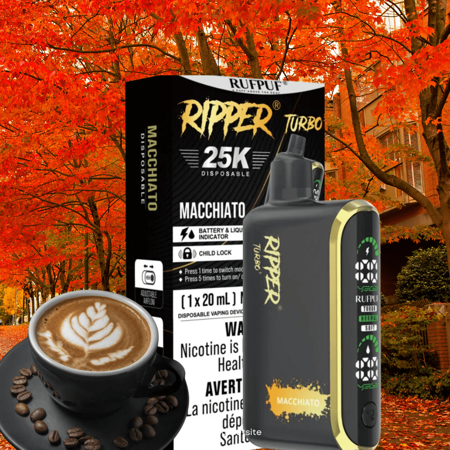 Rufpuf Ripper T3 Disposable Vape-Macchiato 25000 Puffs / 20mg Vape Superstore  Saskatchewan Canada