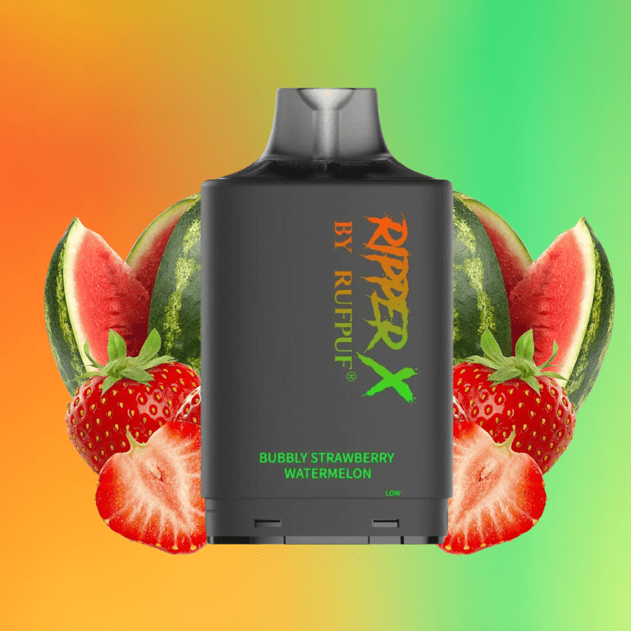RufPuf Ripper X 20K - Bubbly Strawberry Watermelon 20mg / 20000 Vapexcape Vape and Bong Shop Regina Saskatchewan