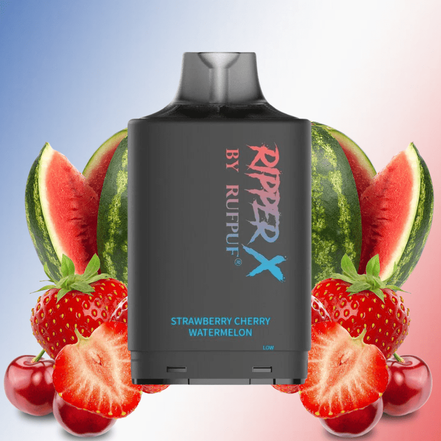 RufPuf Ripper X 20K - Strawberry Cherry Watermelon 20mg / 20000 Vapexcape Vape and Bong Shop Regina Saskatchewan