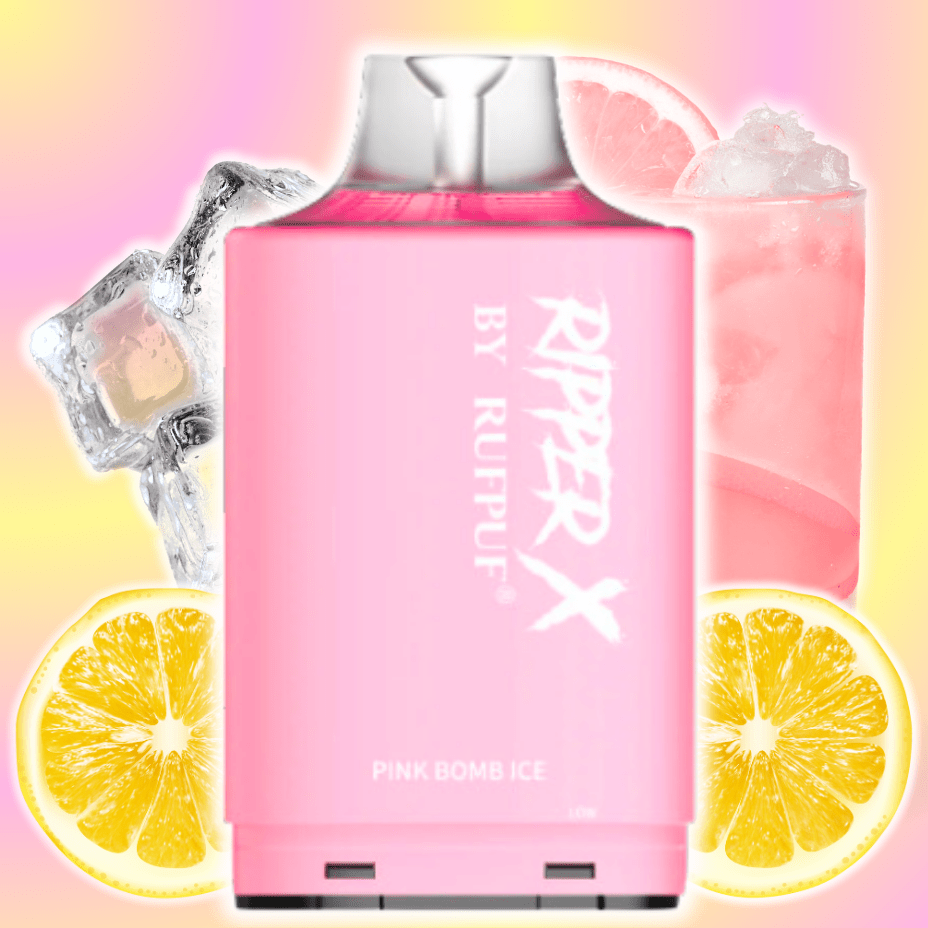 RufPuf Ripper X 75K - Pink Bomb Ice 75000 Puffs / 20mg Vapexcape Vape and Bong Shop Regina Saskatchewan