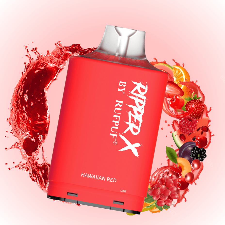 RufPuf Ripper X 75k Turbo Pod - Hawaiian Red 20mg / 75000 Puffs Vape Superstore  Saskatchewan Canada