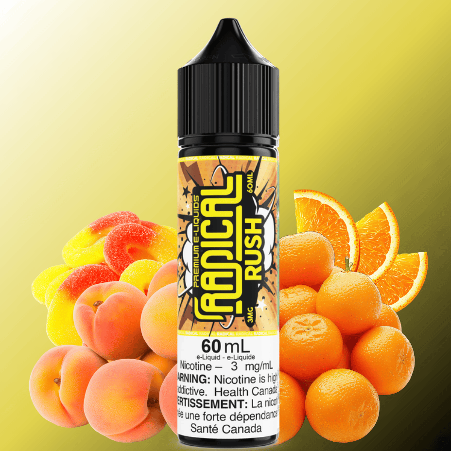 Rush By Radical E-Liquid 60ml / 3mg Vape Superstore  Saskatchewan Canada