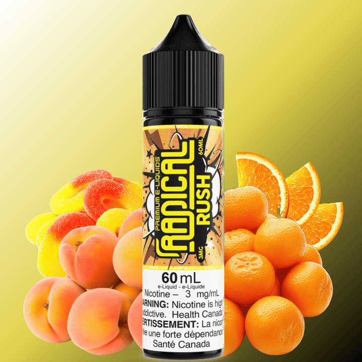 Rush By Radical E-Liquid 60ml / 3mg Vape Superstore  Saskatchewan Canada