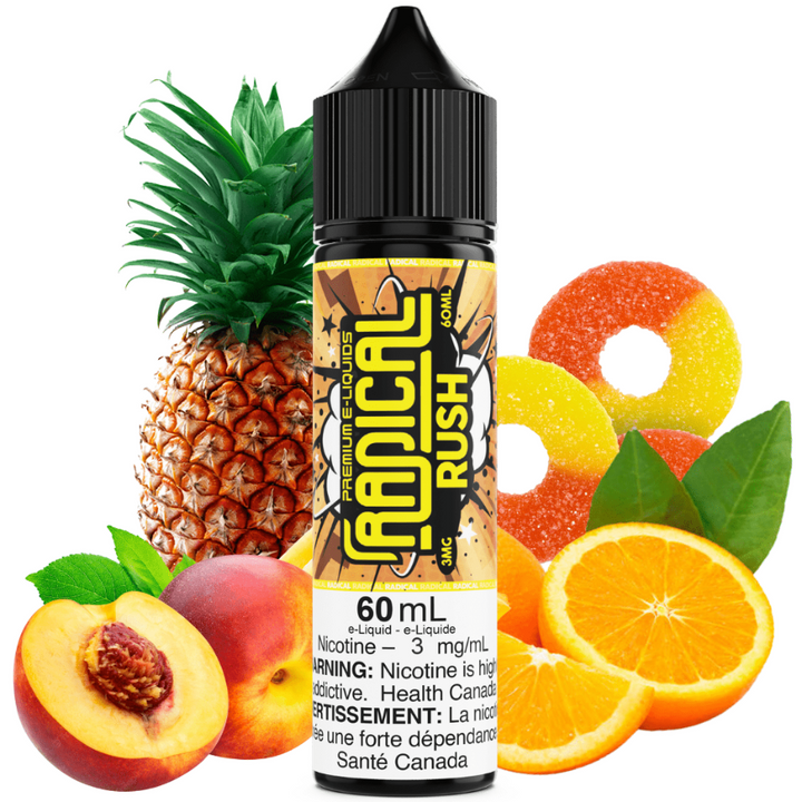 Rush By Radical E-Liquid 60ml / 3mg Vape Superstore  Saskatchewan Canada