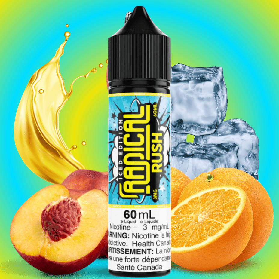 Rush Ice By Radical E-Liquid Vapexcape Vape and Bong Shop Regina Saskatchewan