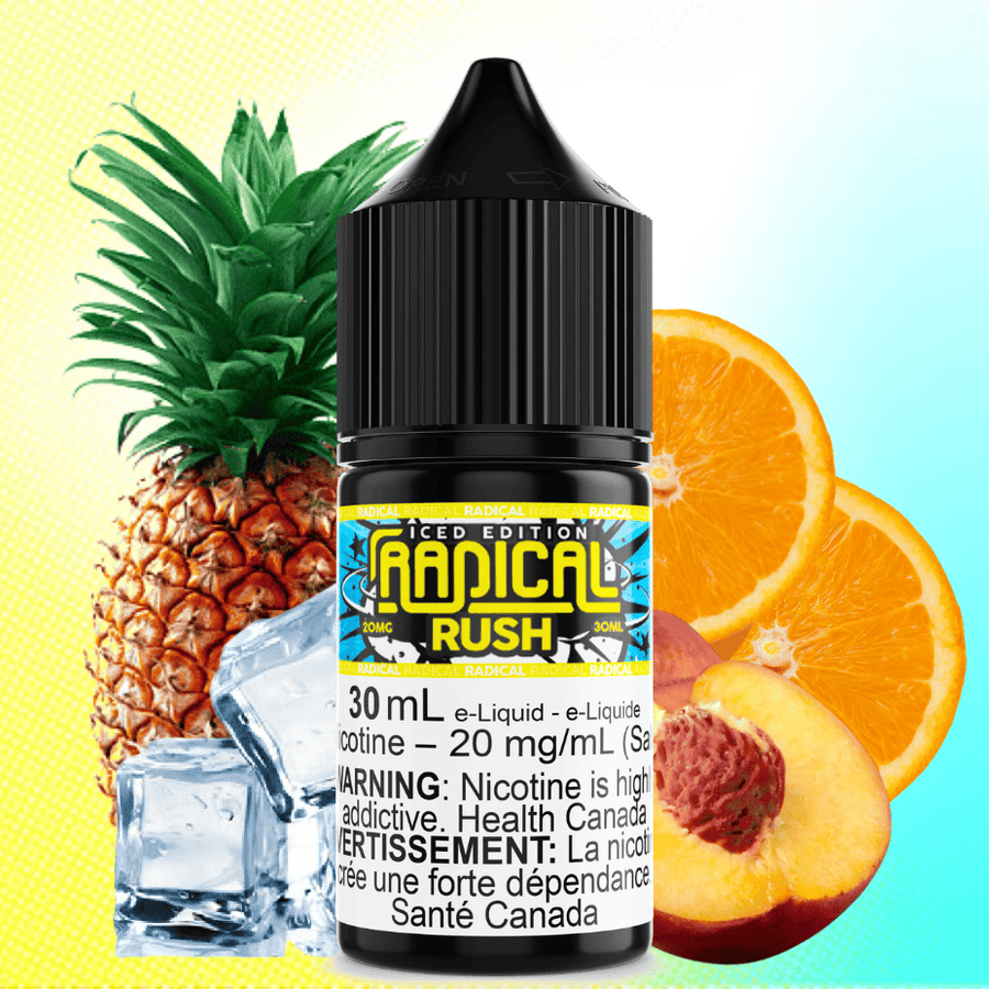 Rush Ice Salt Nic By Radical E-Liquid 12mg Vape Superstore  Saskatchewan Canada