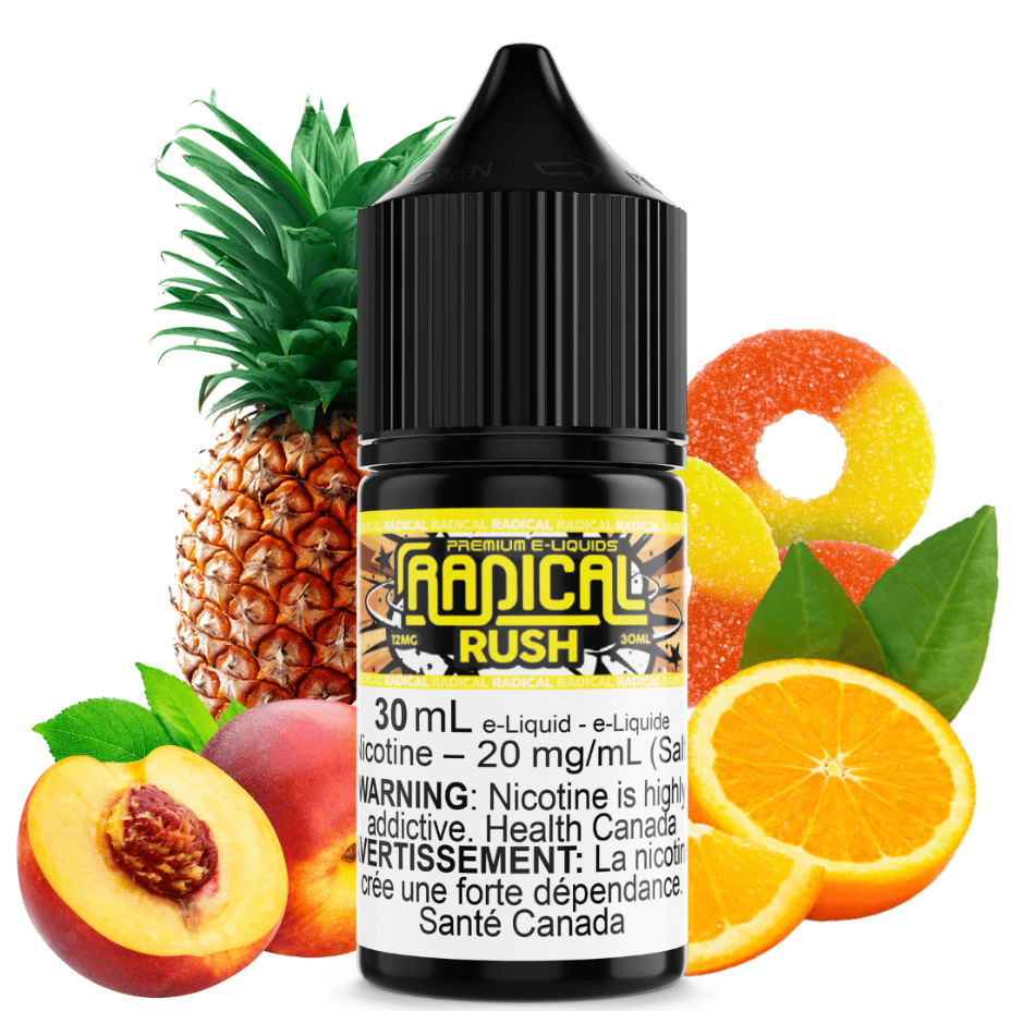 Rush Salt Nic by Radical E-liquid 30ml / 12mg Vape Superstore  Saskatchewan Canada