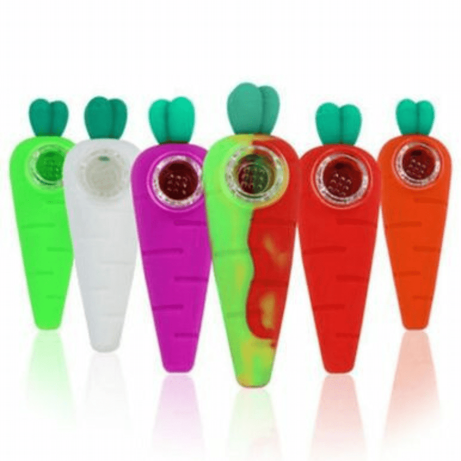 Silicone Carrot Hand Pipe-4" Vape Superstore  Saskatchewan Canada
