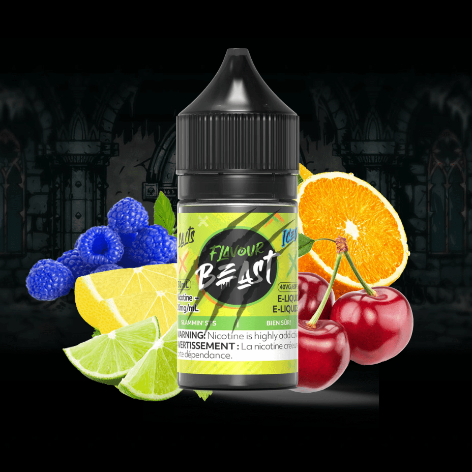 Slammin' STS Iced Salts by Flavour Beast E-Liquid 30ml / 20mg Vape Superstore  Saskatchewan Canada