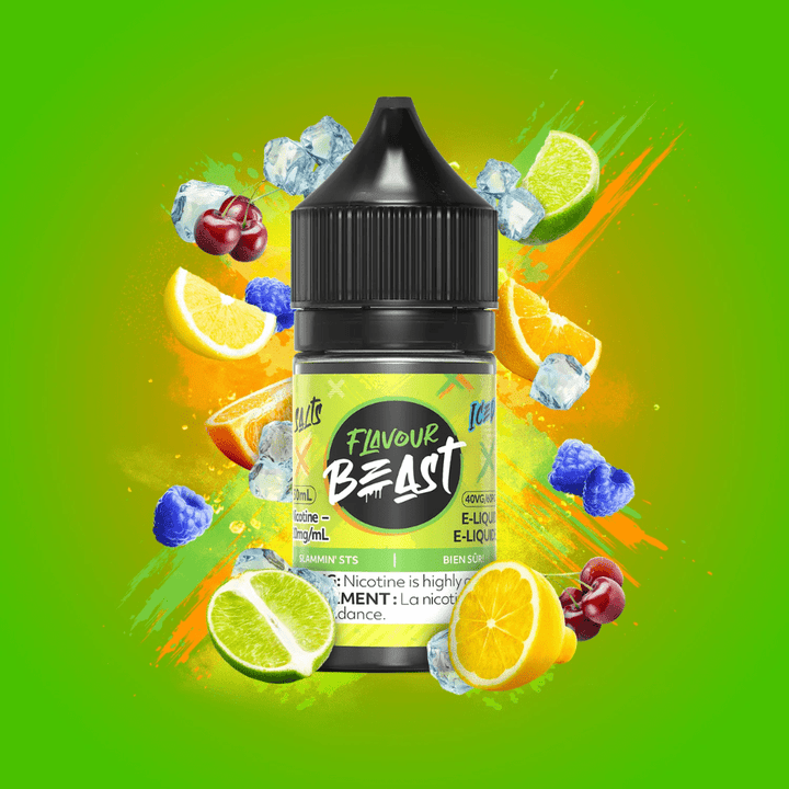 Slammin' STS Iced Salts by Flavour Beast E-Liquid 30ml / 20mg Vape Superstore  Saskatchewan Canada