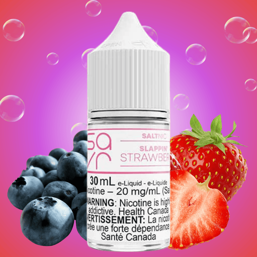 Slappin' Strawberry Salt by Savr E-Liquid 30mL / 10mg Vape Superstore  Saskatchewan Canada