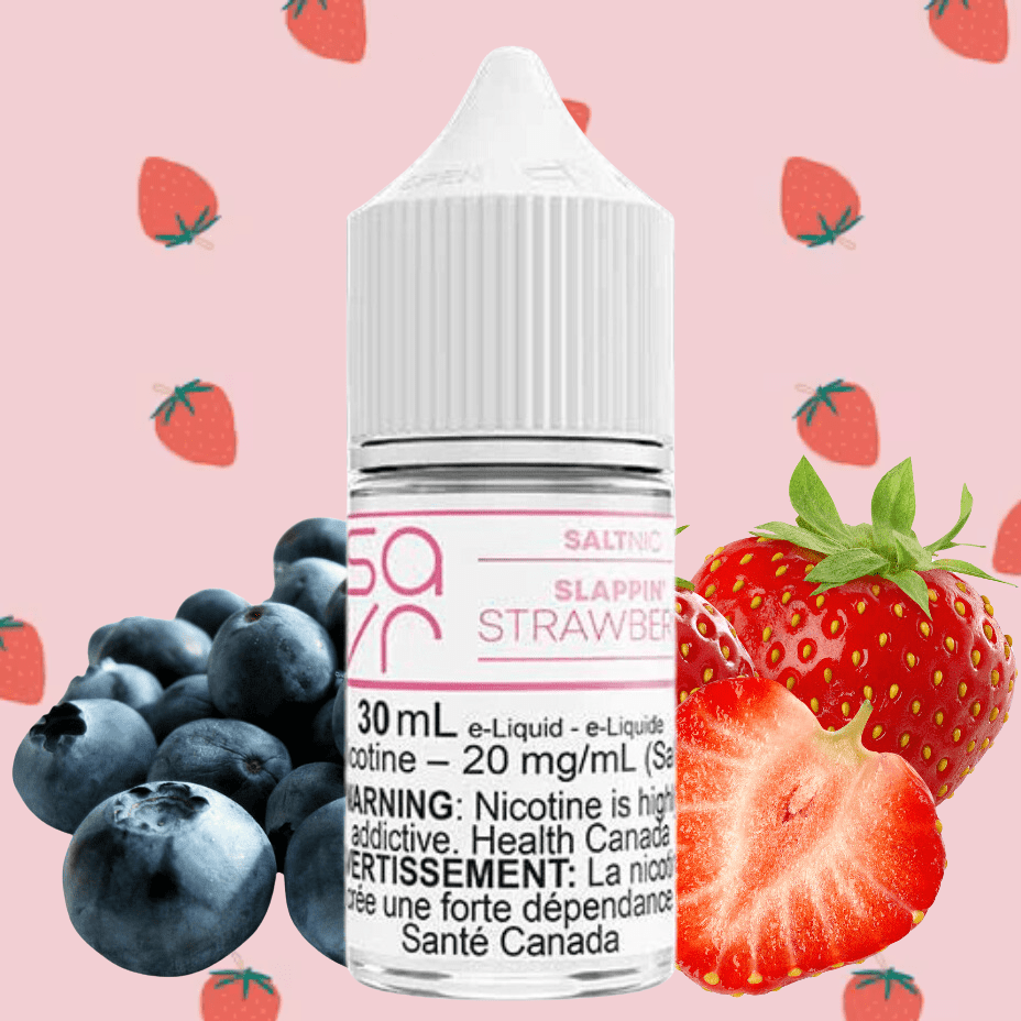 Slappin' Strawberry Salt by Savr E-Liquid Vape Superstore  Saskatchewan Canada