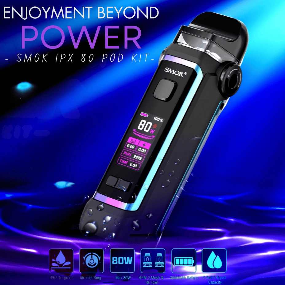 Smok IPX80 Pod Kit-Vapexcape Regina Vape SuperStore Regina Sask Vapexcape Vape SuperStore-Vape & Bong Shop Smok IPX80 Pod Kit-Vapexcape Regina Vape SuperStore Regina Sask Vapexcape Vape SuperStore-Vape & Bong Shop