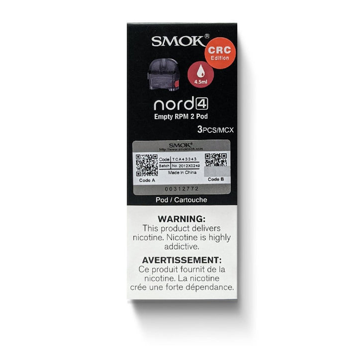 SMOK Nord 4 Replacement Pods - 3pck RPM Coils Vape Superstore  Saskatchewan Canada