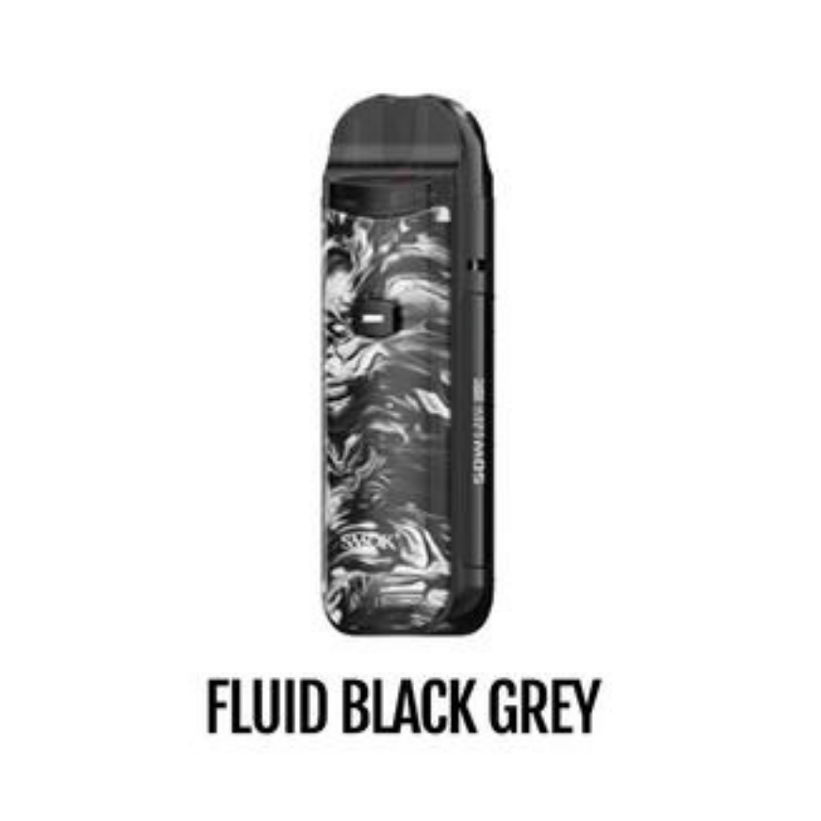 Smok Nord 50 Pod Kit Fluid Black Grey Vapexcape Vape and Bong Shop Regina Saskatchewan