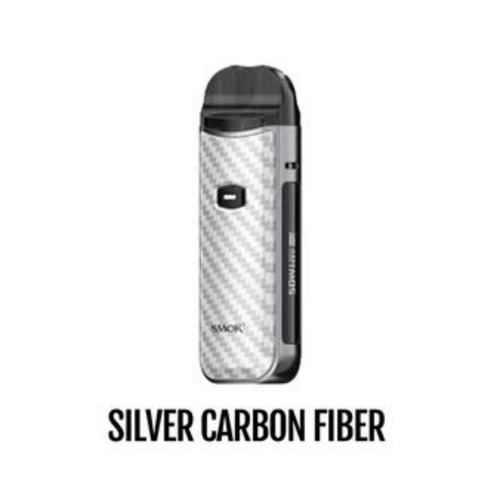 Smok Nord 50 Pod Kit Silver Carbon Fiber Vapexcape Vape and Bong Shop Regina Saskatchewan