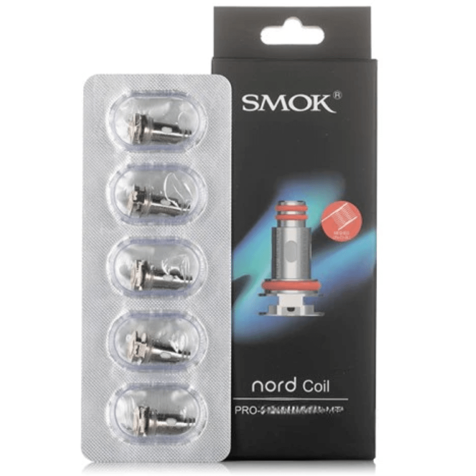 Smok Nord PRO Replacement Coils-5 pack 5/pkg / Meshed 0.6 oHm DL Vapexcape Vape and Bong Shop Regina Saskatchewan