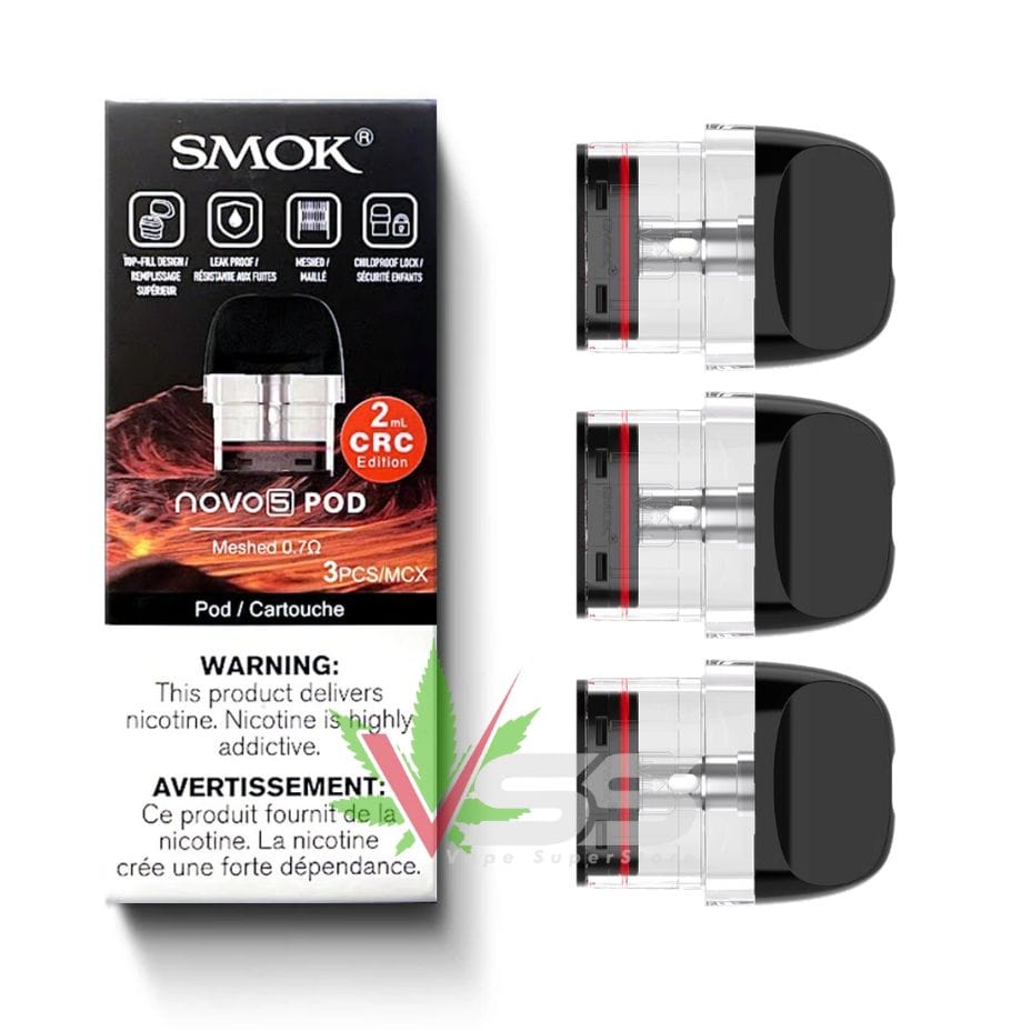 Smok Novo 5 Replacement Pods (3 Pack) 0.7Ω 2mL (MTL) Vape Superstore  Saskatchewan Canada