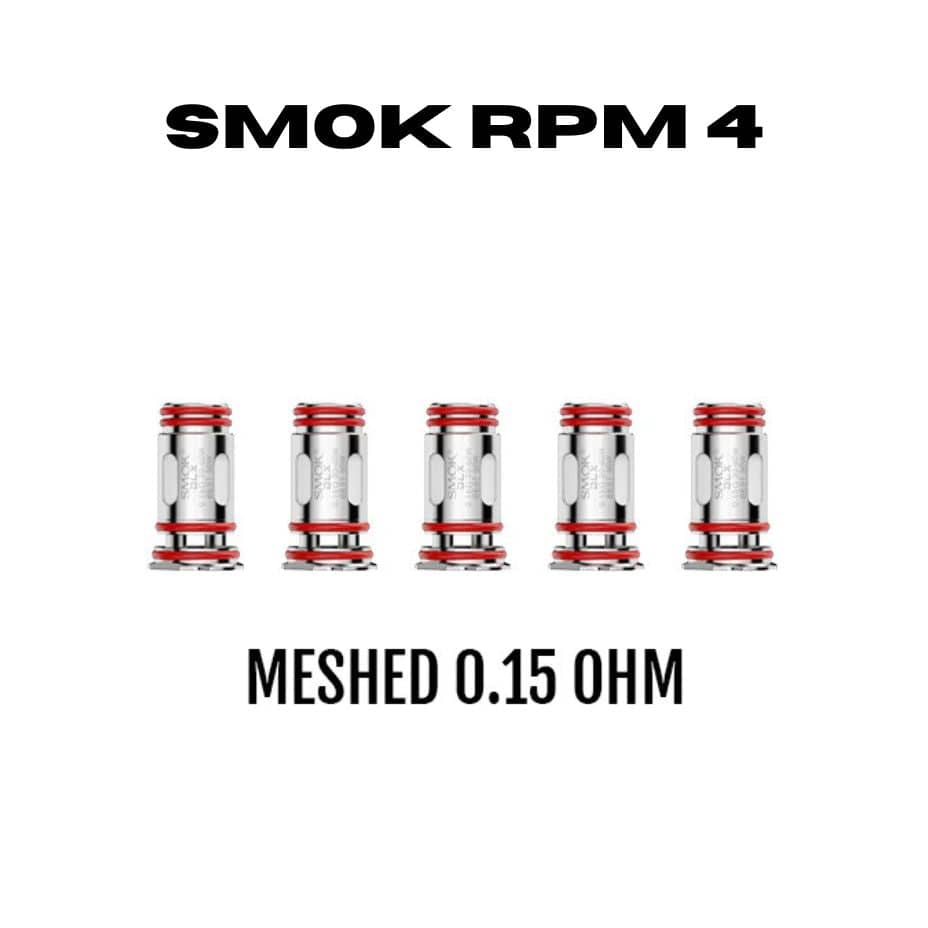 Smok RPM 4 Replacement Coils-5pk 0.15Ω (30-60W) Vape Superstore  Saskatchewan Canada