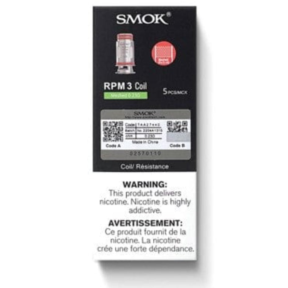 SMOK RPM3 Replacement Coils-5pkg 5/pack / 0.15ohm Meshed Vape Superstore  Saskatchewan Canada
