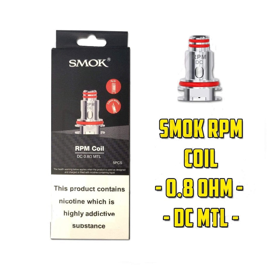 Smok RPM40 Replacement Coils 5/pack 0.3ohm MTL Mesh Vapexcape Vape and Bong Shop Regina Saskatchewan
