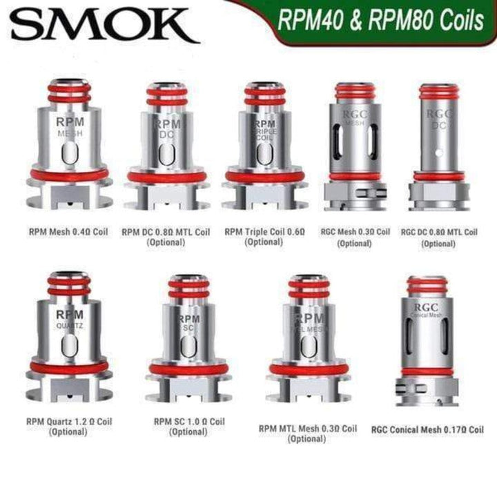 Smok RPM40 Replacement Coils 5/pack Vape Superstore  Saskatchewan Canada