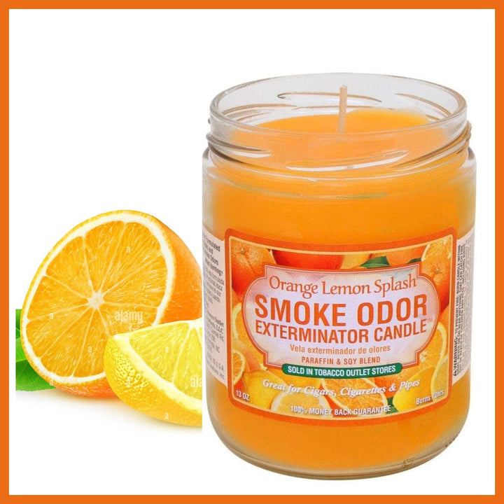 Smoke Odor Candle 13oz-Orange Lemon Splash Vapexcape Vape and Bong Shop Regina Saskatchewan