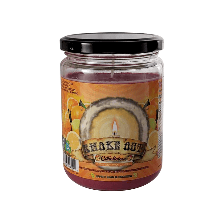 Smoke Out Odor Eliminating Candles - 13oz Citrolicious Vapexcape Vape and Bong Shop Regina Saskatchewan
