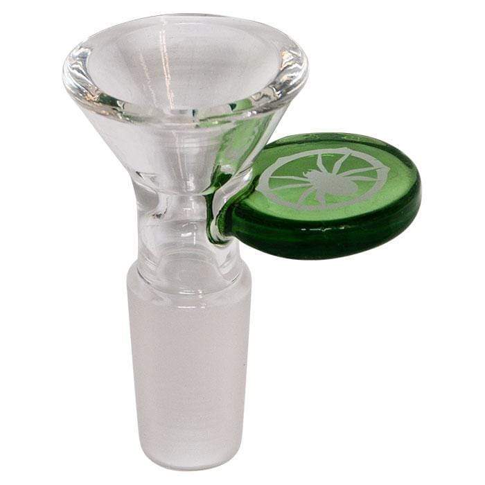 Spider Glass Bowls-14mm Male Green Vapexcape Vape and Bong Shop Regina Saskatchewan