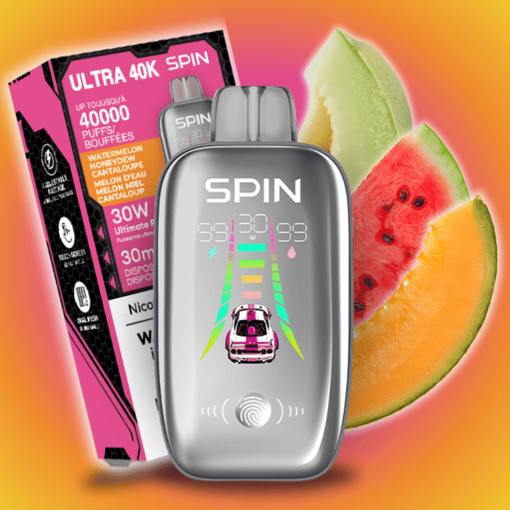 Spin Ultra 40k Disposable Vape - Watermelon Honeydew Cantaloupe 40000 / 20mg Vape Superstore  Saskatchewan Canada