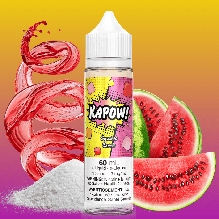Squares by Kapow E-Liquid 60ml / 3mg Vape Superstore  Saskatchewan Canada