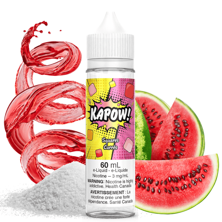 Squares by Kapow E-Liquid 60ml / 3mg Vape Superstore  Saskatchewan Canada