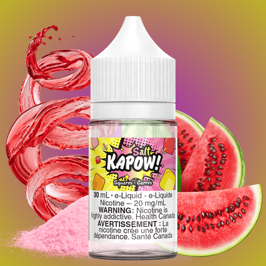 Squares Salt by Kapow E-Liquid 30mL / 12mg Vape Superstore  Saskatchewan Canada