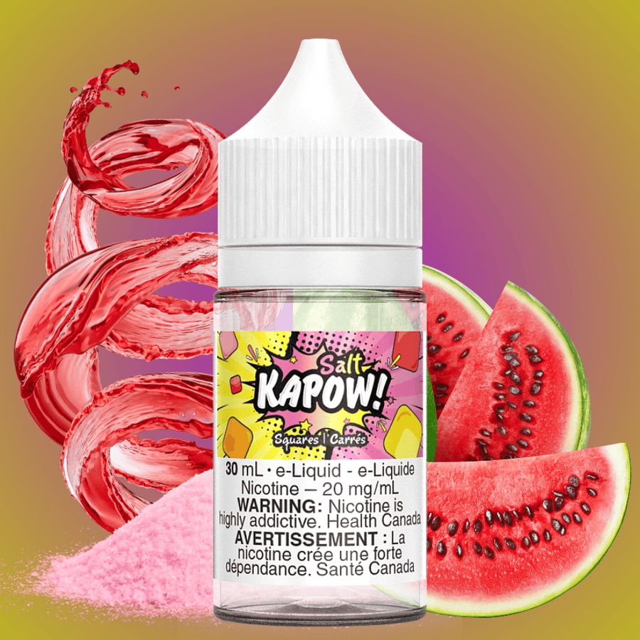 Squares Salt by Kapow E-Liquid 30mL / 12mg Vape Superstore  Saskatchewan Canada