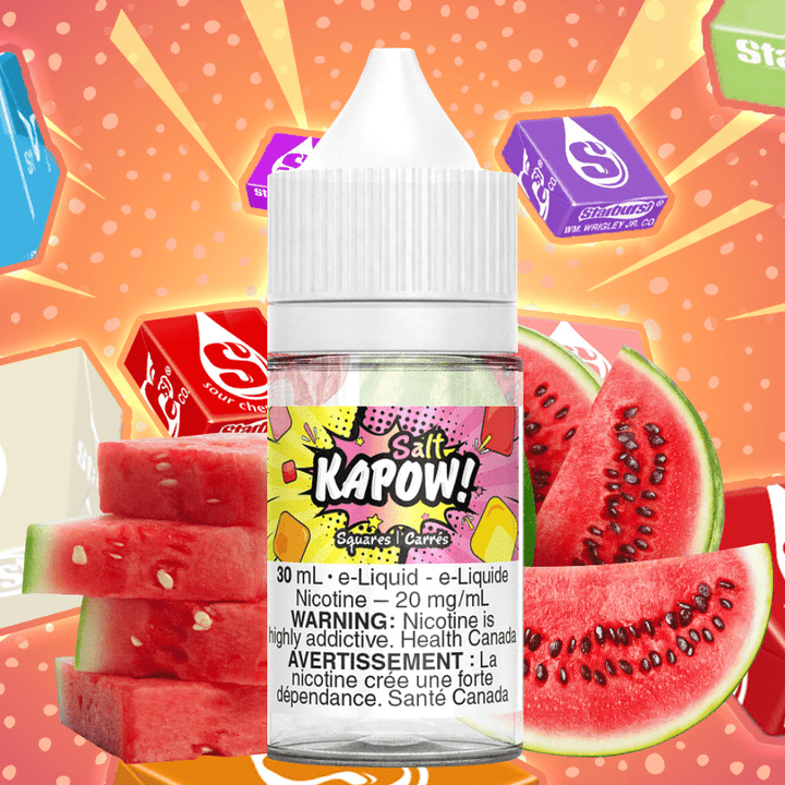 Squares Salt by Kapow E-Liquid Vape Superstore  Saskatchewan Canada