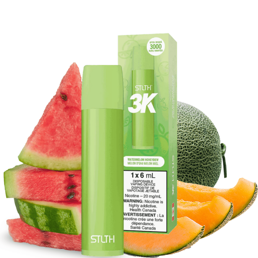 STLTH 3K Disposable Vape-Watermelon Honeydew 3000 Puffs / 20mg Vapexcape Vape and Bong Shop Regina Saskatchewan