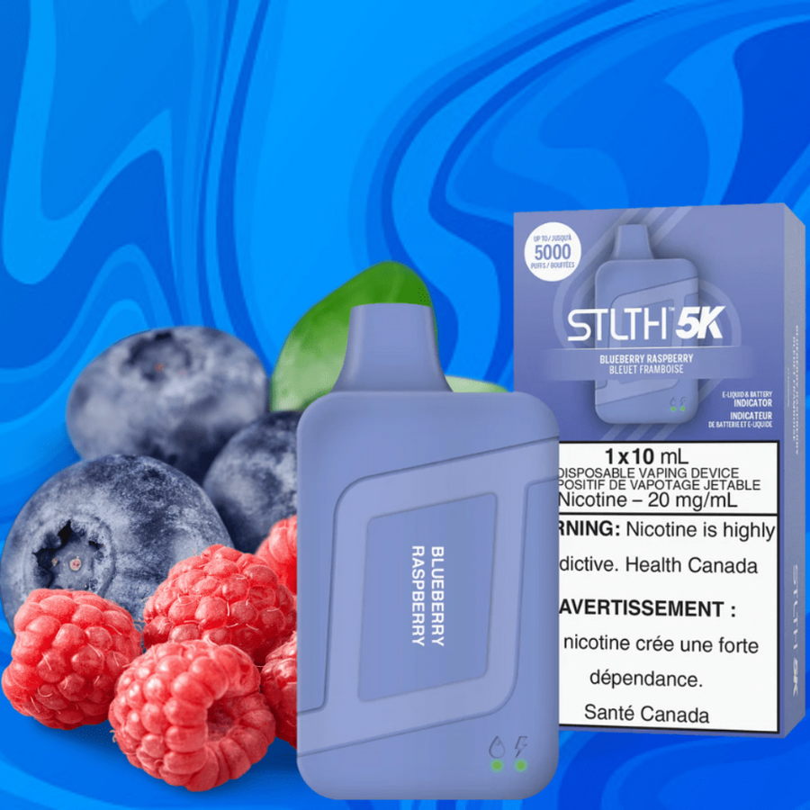 STLTH 5K Disposable Vape-Blueberry Raspberry 5000 Puffs / 20mg Vapexcape Vape and Bong Shop Regina Saskatchewan