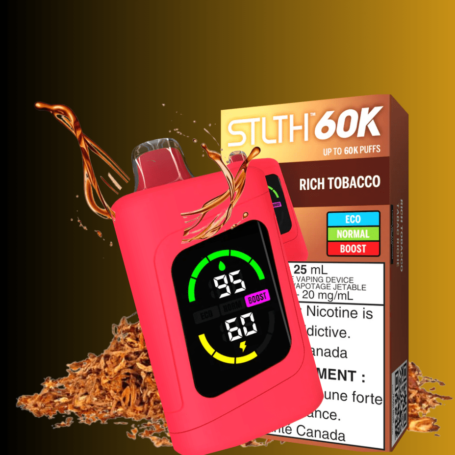 STLTH 60k Disposable Vape-Rich Tobacco Vape Superstore  Saskatchewan Canada