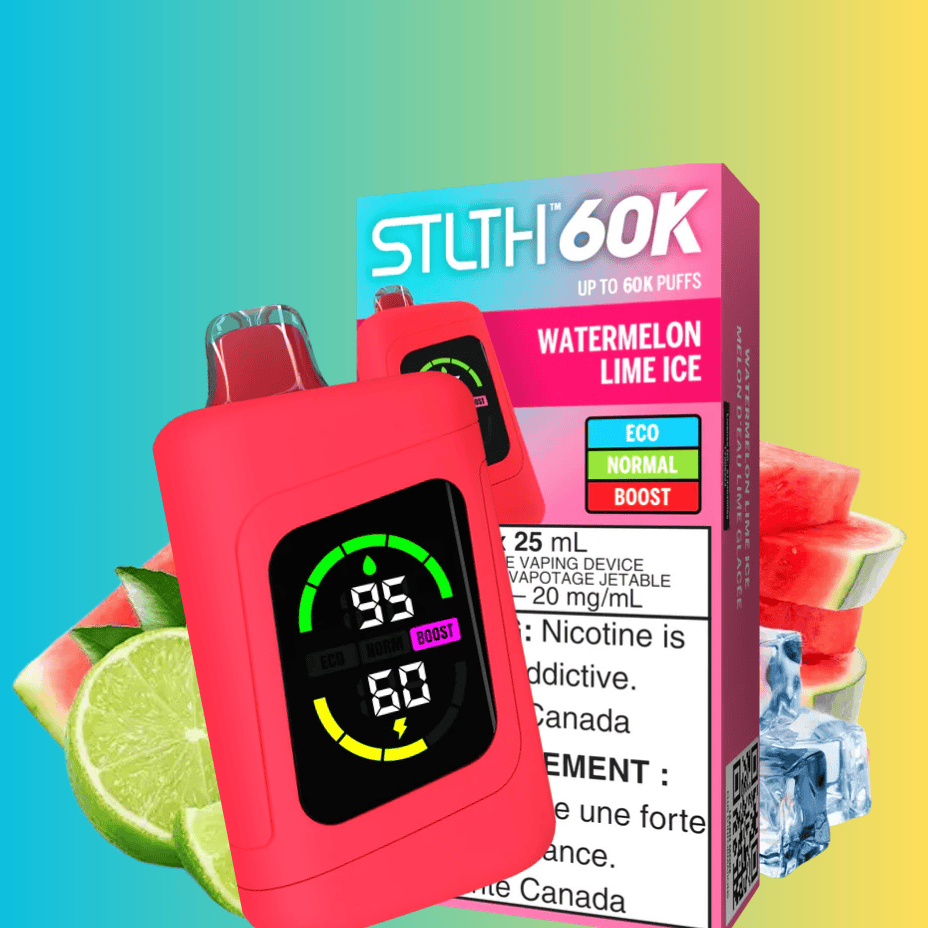 STLTH 60k Disposable Vape-Watermelon Lime Ice Vape Superstore  Saskatchewan Canada