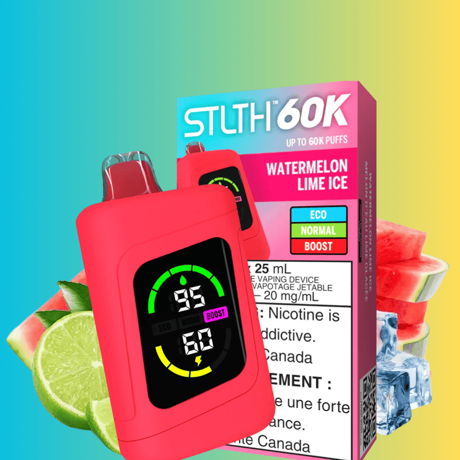 STLTH 60k Disposable Vape-Watermelon Lime Ice Vape Superstore  Saskatchewan Canada