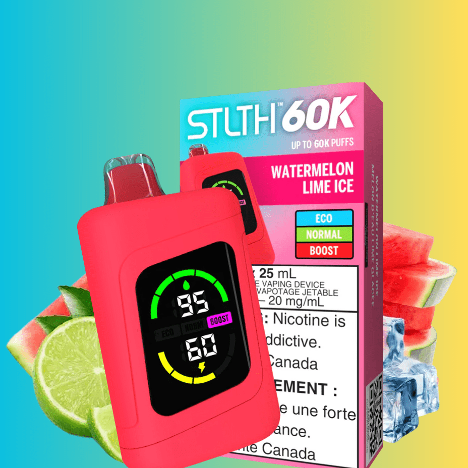 STLTH 60k Disposable Vape-Watermelon Lime Ice Watermelon / Disposable Vapexcape Vape and Bong Shop Regina Saskatchewan