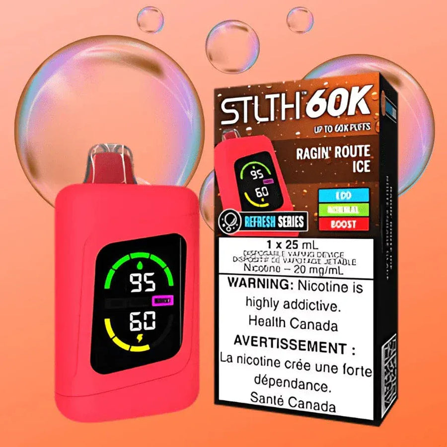 Stlth 60k Refresh Series Disposable Vape - Ragin Root Ice Vape Superstore  Saskatchewan Canada
