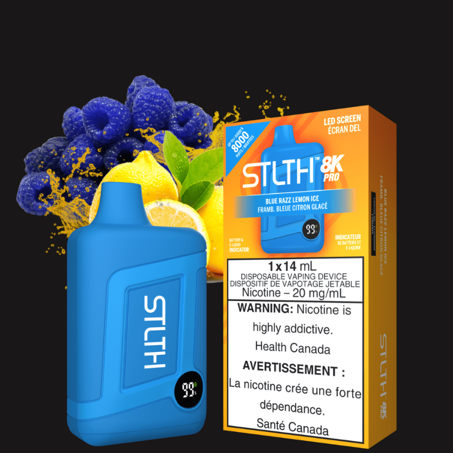 STLTH 8K PRO Disposable Vape-Blue Raspberry Lemon-Regina