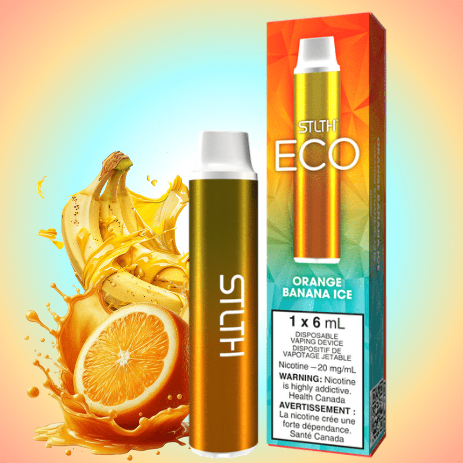 STLTH Eco Disposable Vape - Orange Banana Ice 20mg Vapexcape Vape and Bong Shop Regina Saskatchewan
