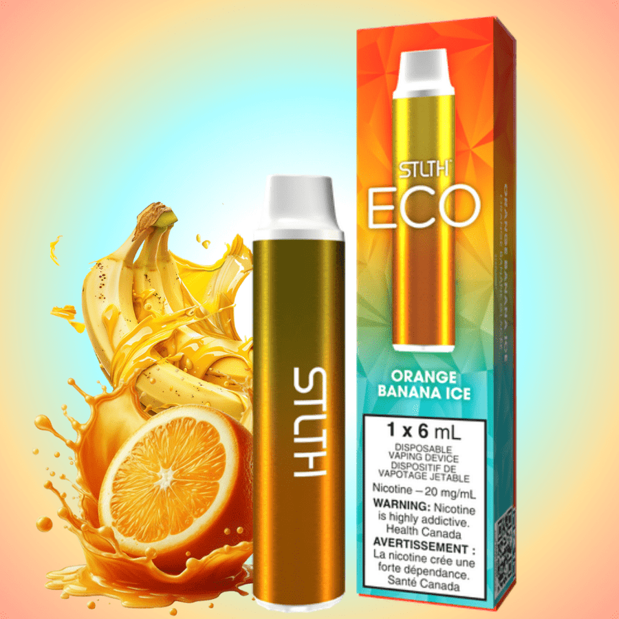 STLTH Eco Disposable Vape - Orange Banana Ice 20mg Vapexcape Vape and Bong Shop Regina Saskatchewan