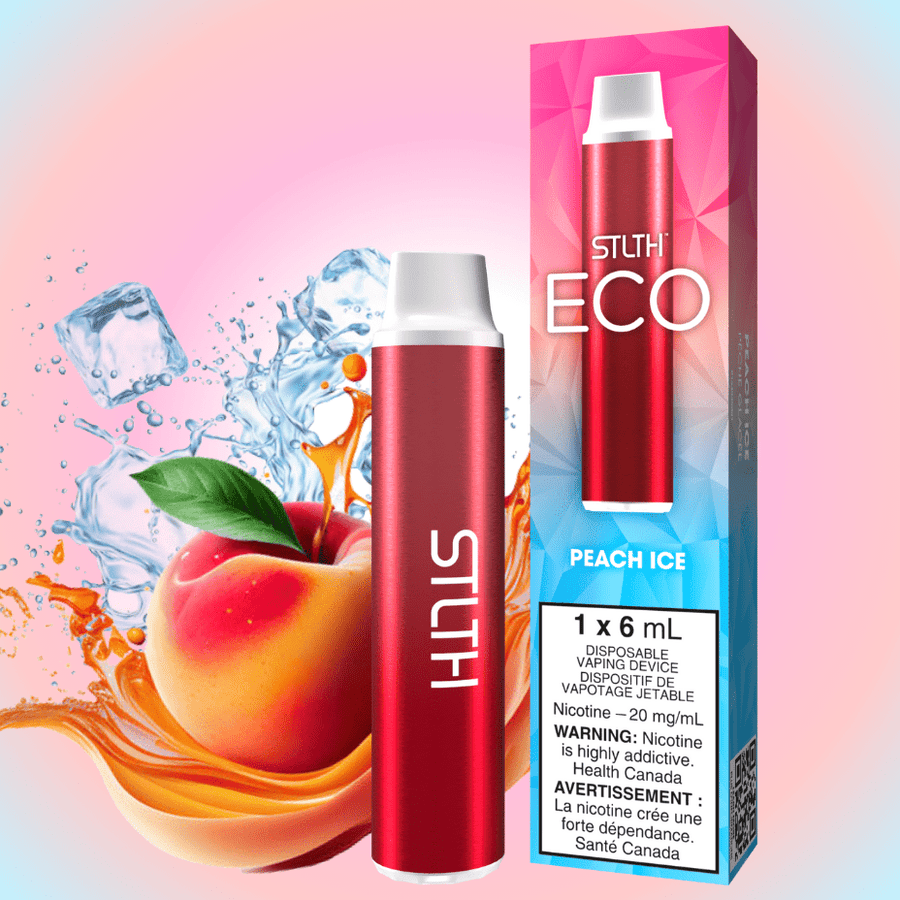 STLTH Eco Disposable Vape - Peach Ice 20mg Vapexcape Vape and Bong Shop Regina Saskatchewan