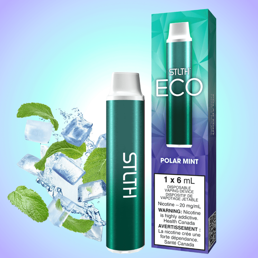 STLTH Eco Disposable Vape - Polar Mint 20mg Vapexcape Vape and Bong Shop Regina Saskatchewan