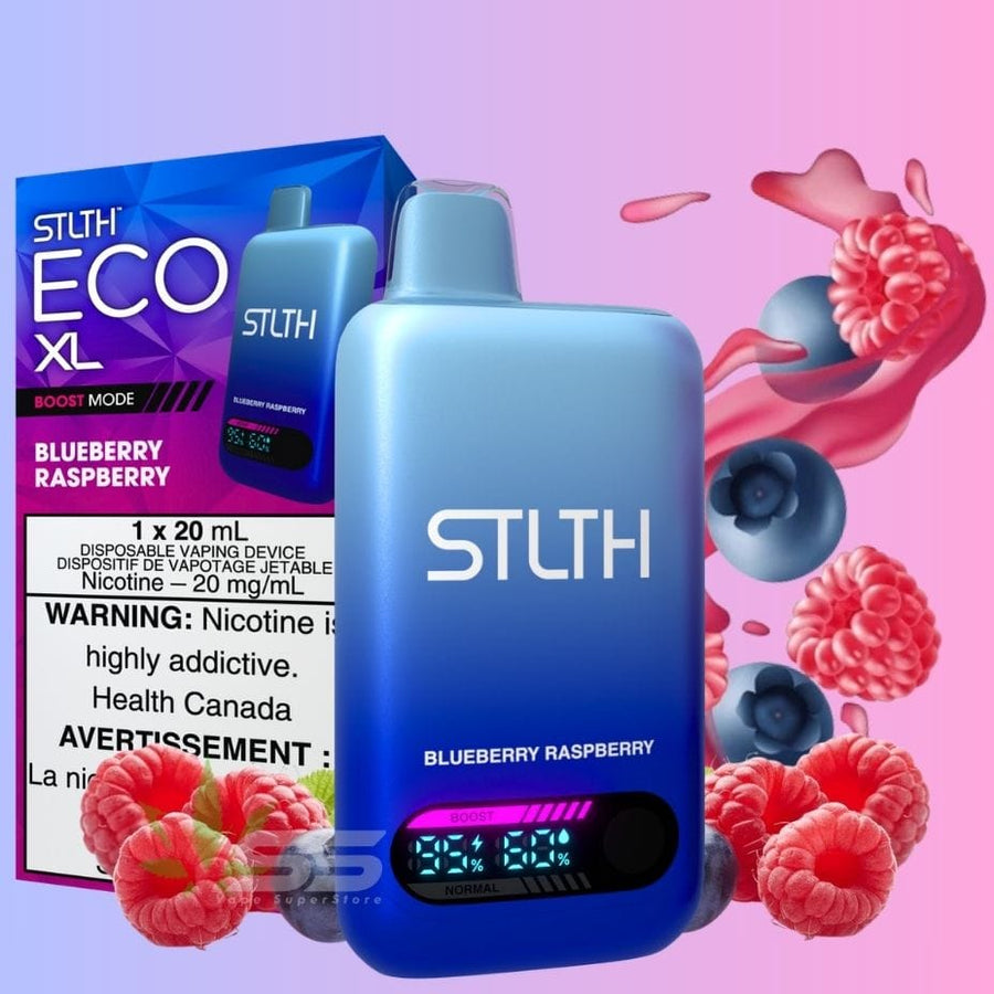 STLTH Eco XL Disposable Vape - Blueberry Raspberry Vape Superstore  Saskatchewan Canada