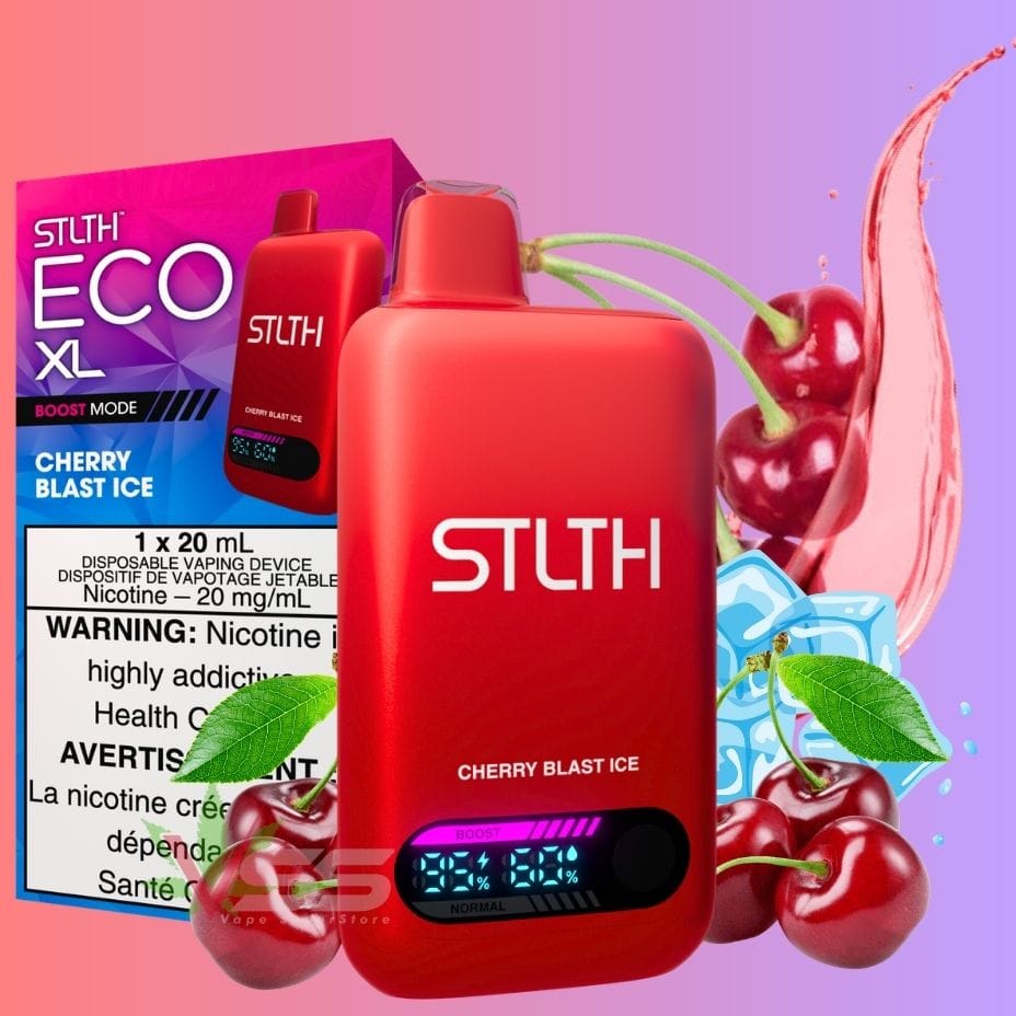 Vape jetable STLTH Eco XL - Cherry Blast Ice en Saskatchewan Vapexcape Vape SuperStore-Vape & Bong Shop Vape jetable STLTH Eco XL - Cherry Blast Ice en Saskatchewan Vapexcape Vape SuperStore-Vape & Bong Shop