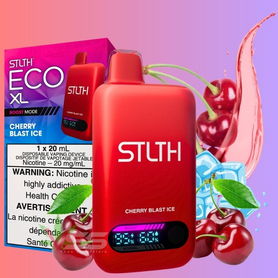 STLTH Eco XL Disposable Vape - Cherry Blast Ice Vape Superstore  Saskatchewan Canada
